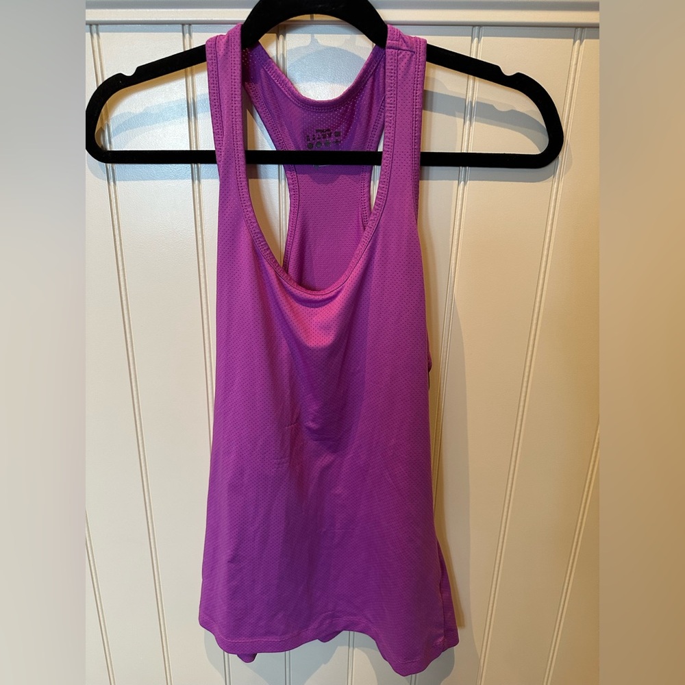FILA Ladies Women’s Girls Size Medium Pink Fuschia Mesh Racerback Tank Top